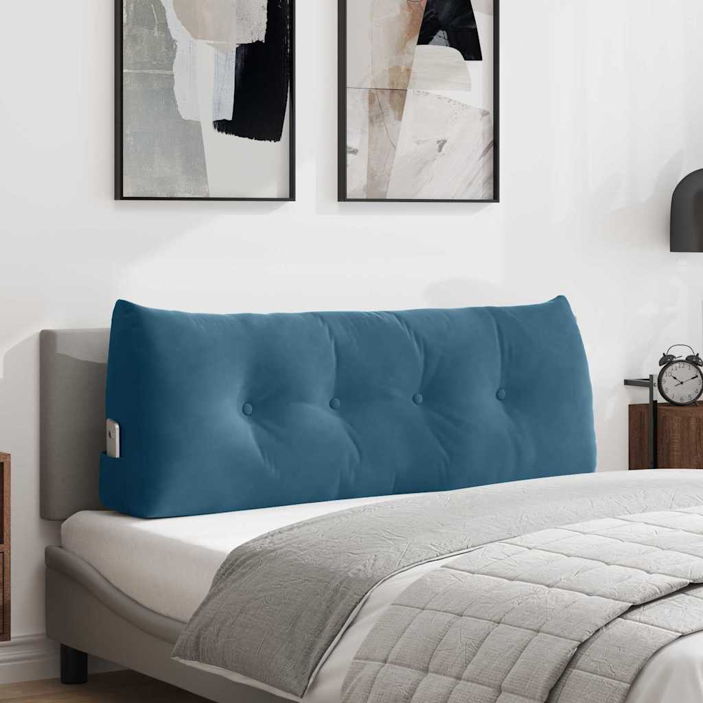 vidaXL Rugkussen Blauw 45 x 24 x 50 cm Fluweel
