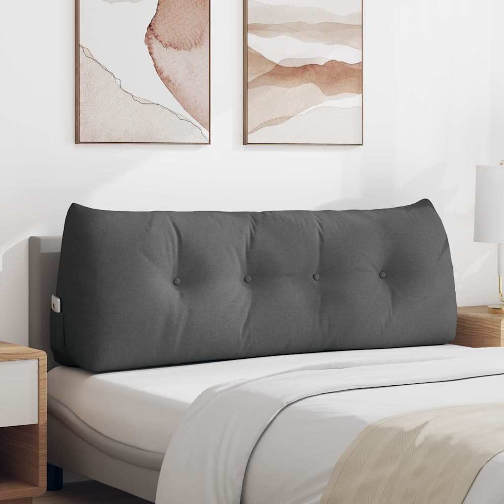 vidaXL Back Cushion Light Grey 45 x 24 x 50 cm Fabric