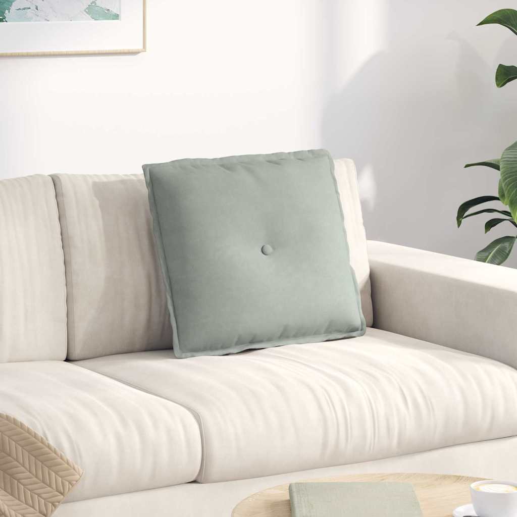 vidaXL Rugkussen Blauw 50 x 45 cm Corduroy stof