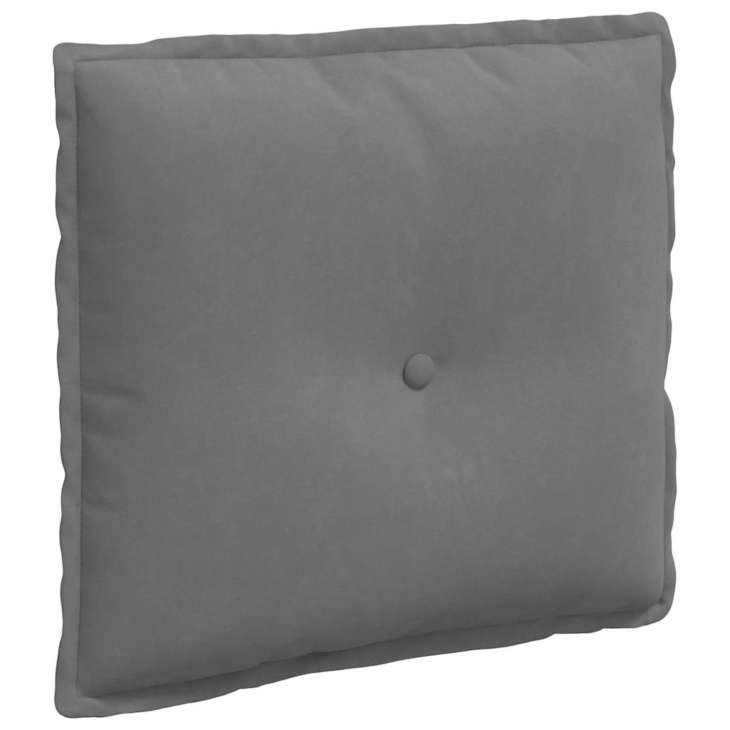 vidaXL Rugkussen Lichtgrijs 50 x 45 cm Microvezel Stof