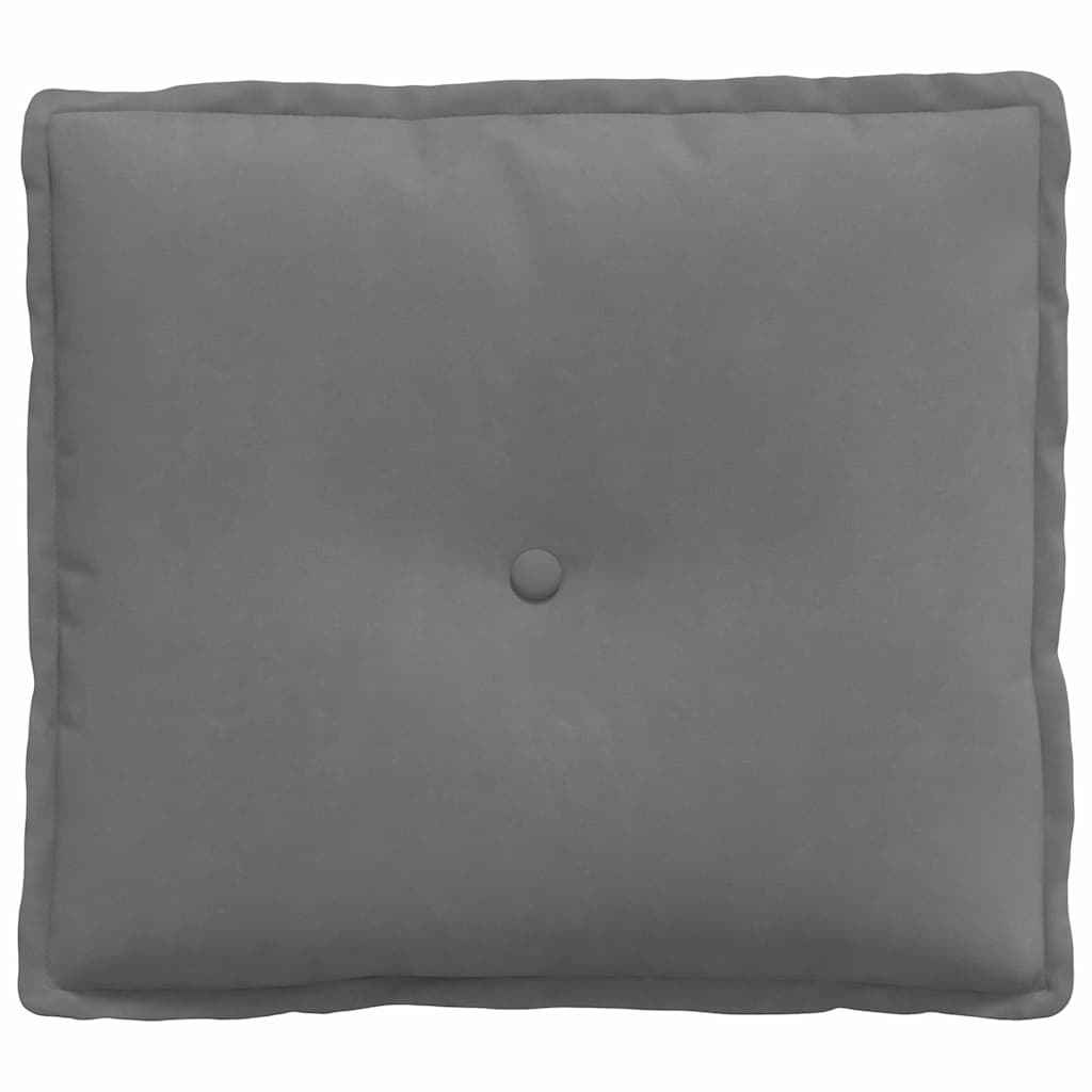 vidaXL Rugkussen Lichtgrijs 50 x 45 cm Microvezel Stof