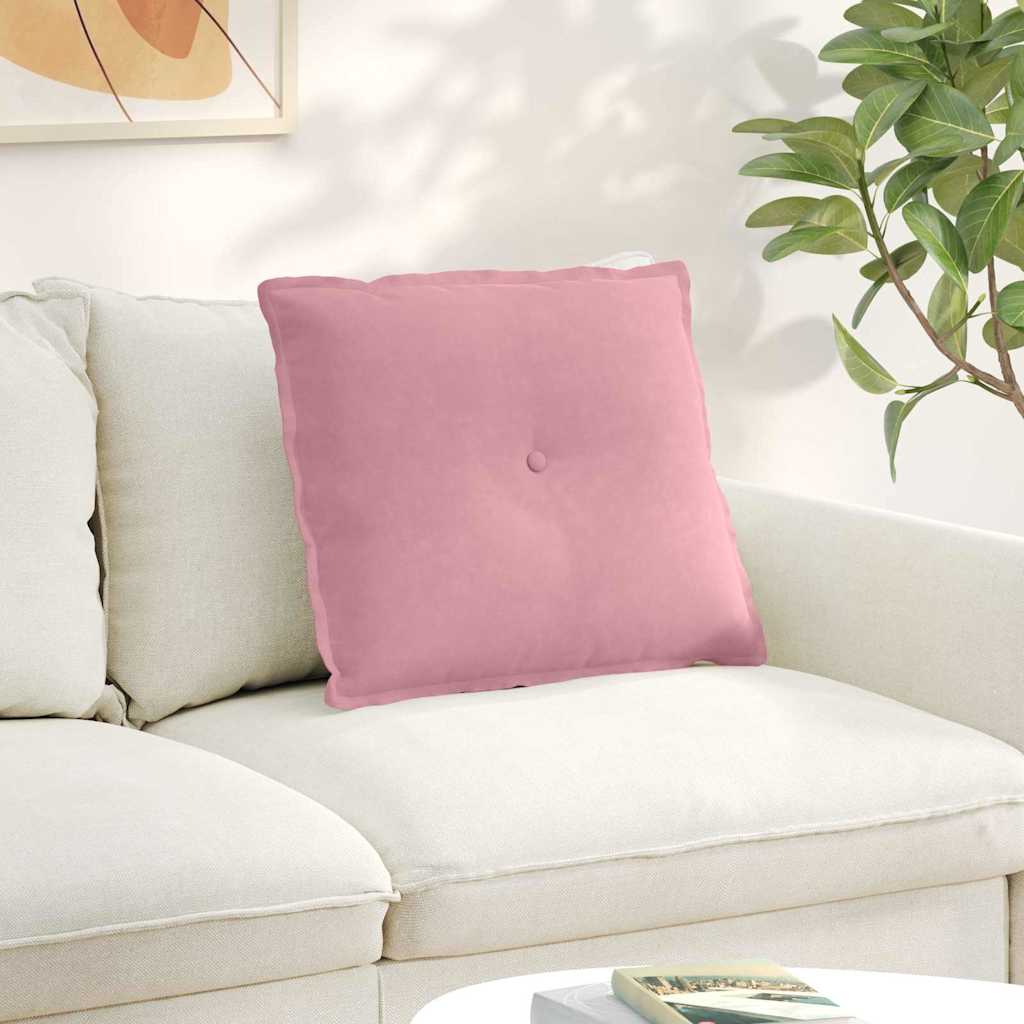 vidaXL Rugkussen Blauw 50 x 45 cm Corduroy stof
