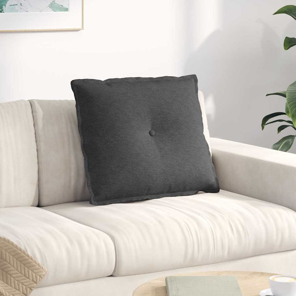 vidaXL Rugkussen Lichtgrijs 50 x 45 cm Corduroy stof