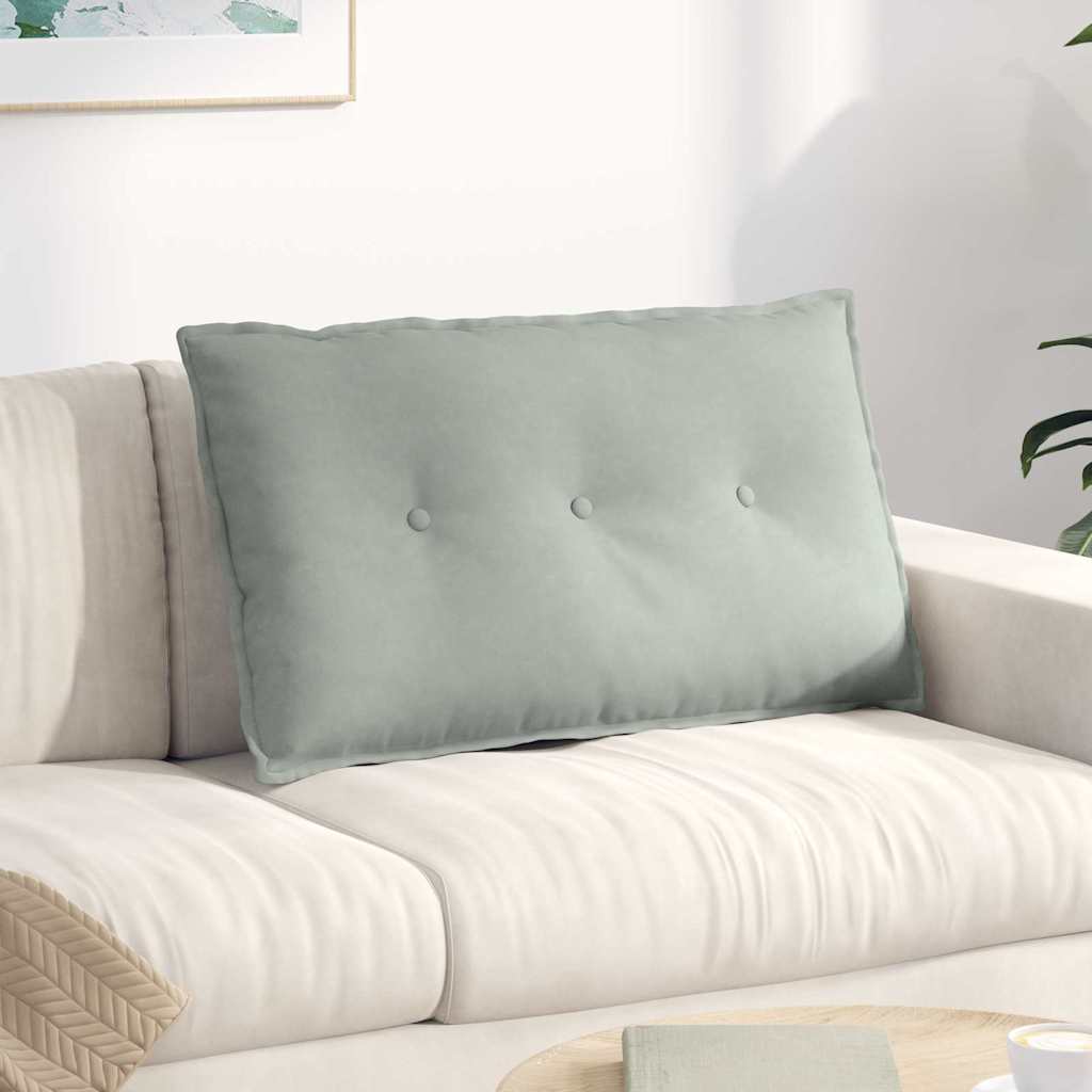 vidaXL Rugkussen Blauw 50 x 45 cm Corduroy stof
