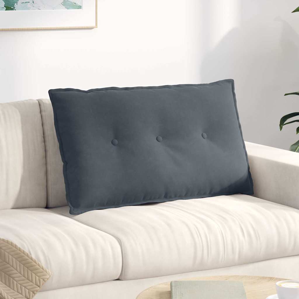 vidaXL Rugkussen Blauw 50 x 45 cm Corduroy stof