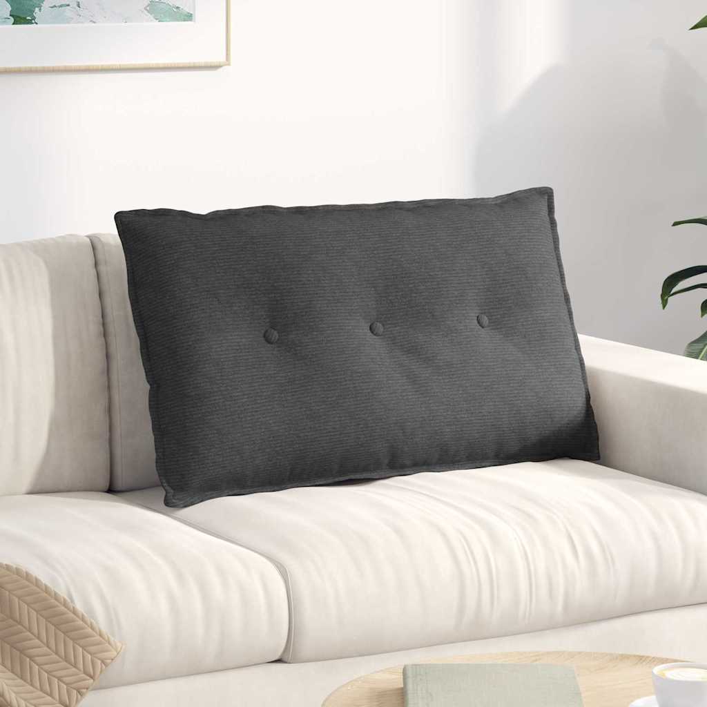 vidaXL Rugkussen Lichtgrijs 50 x 45 cm Corduroy stof