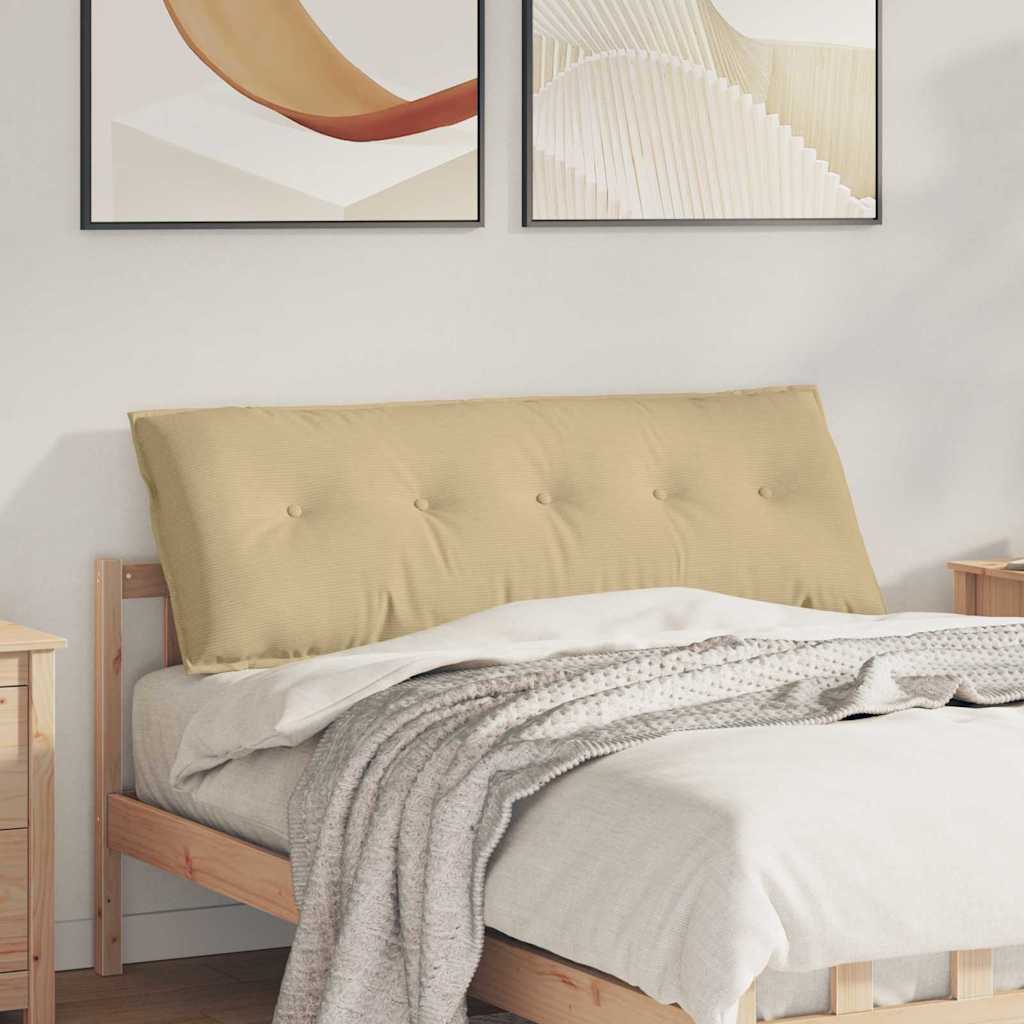 vidaXL Rugkussen Lichtgrijs 50 x 45 cm Corduroy stof