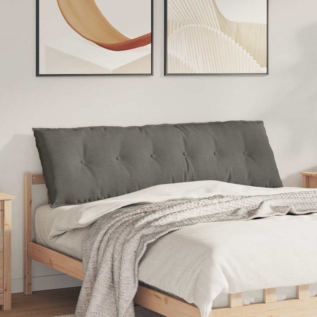 vidaXL Rugkussen Lichtgrijs 50 x 45 cm Corduroy stof