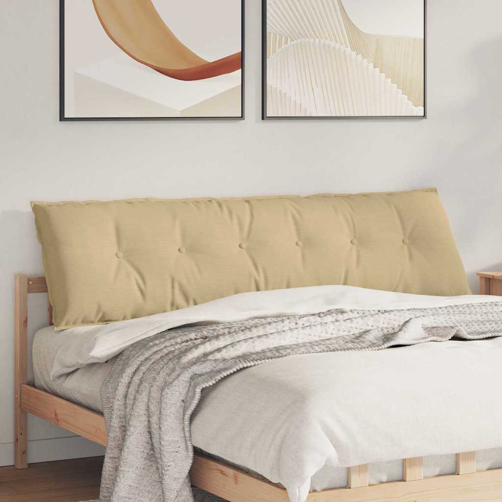 vidaXL Rugkussen Lichtgrijs 50 x 45 cm Corduroy stof