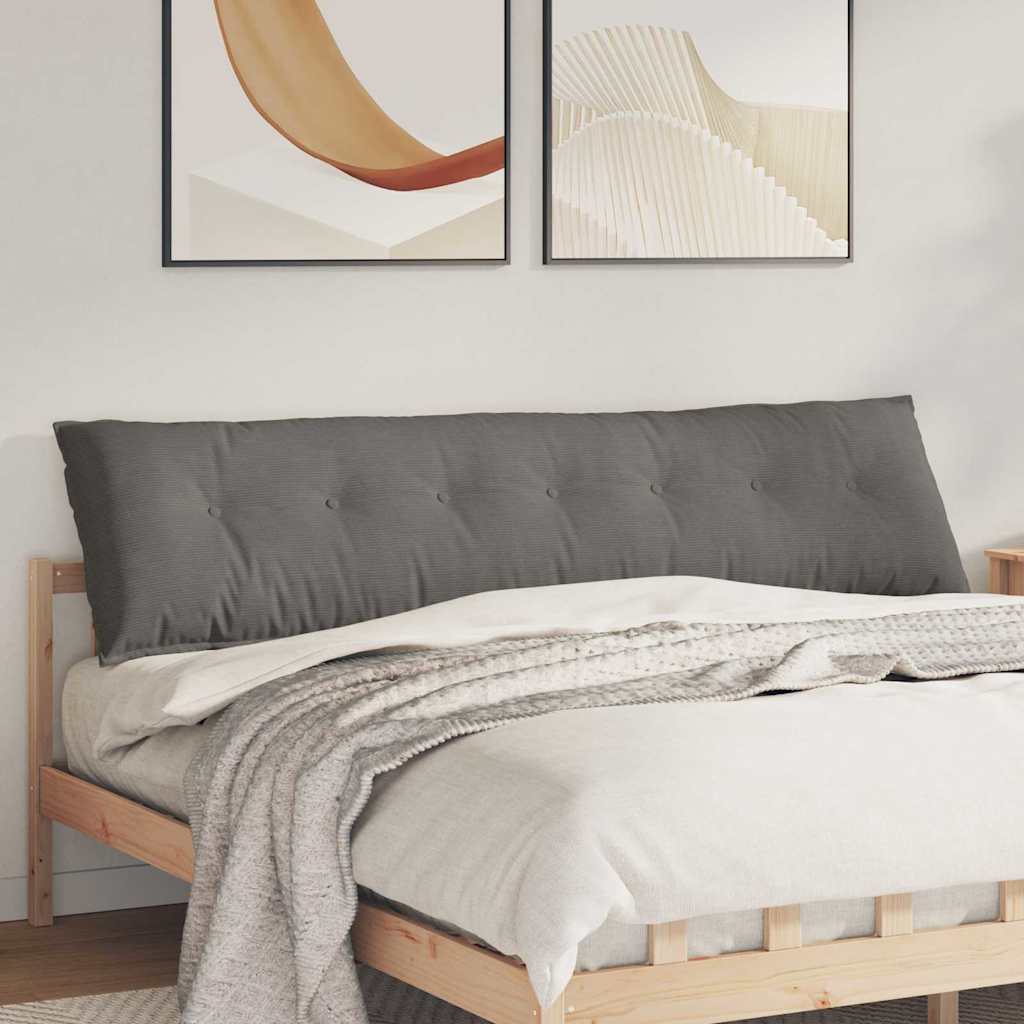 vidaXL Rugkussen Lichtgrijs 50 x 45 cm Corduroy stof