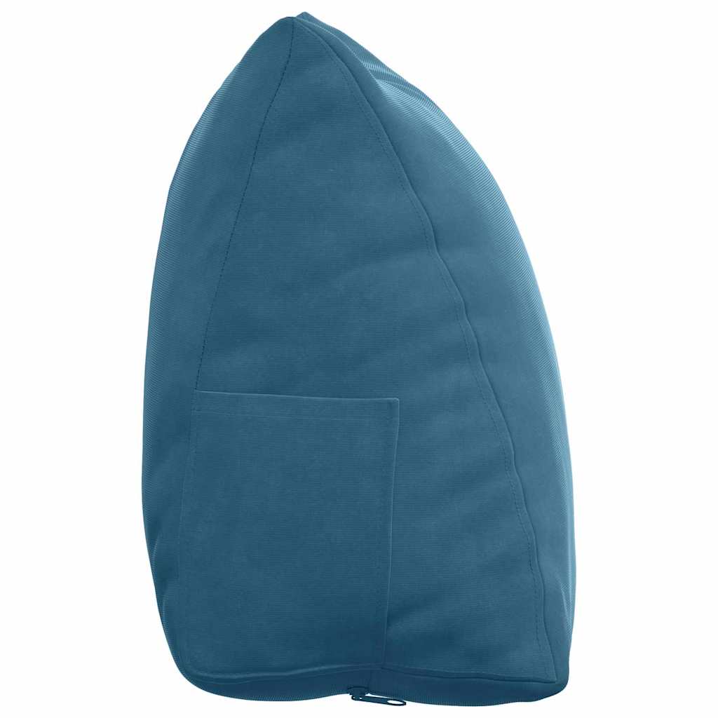 vidaXL Rugkussen Blauw 45 x 20 x 35 cm Corduroy stof