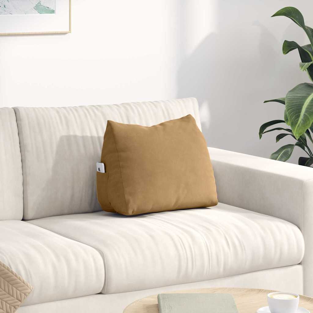 vidaXL Rugkussen Blauw 45 x 20 x 35 cm Corduroy stof