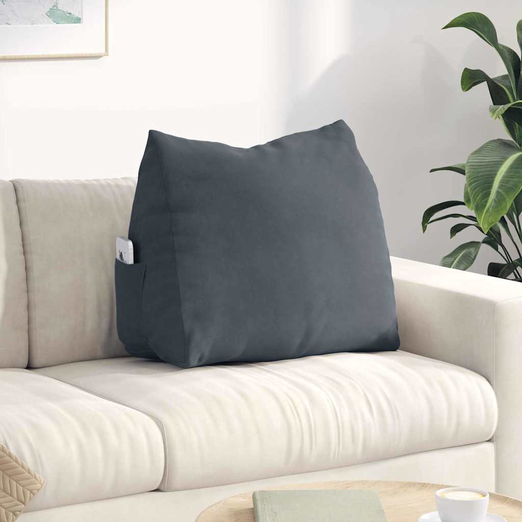 vidaXL Rugkussen Blauw 45 x 20 x 35 cm Corduroy stof