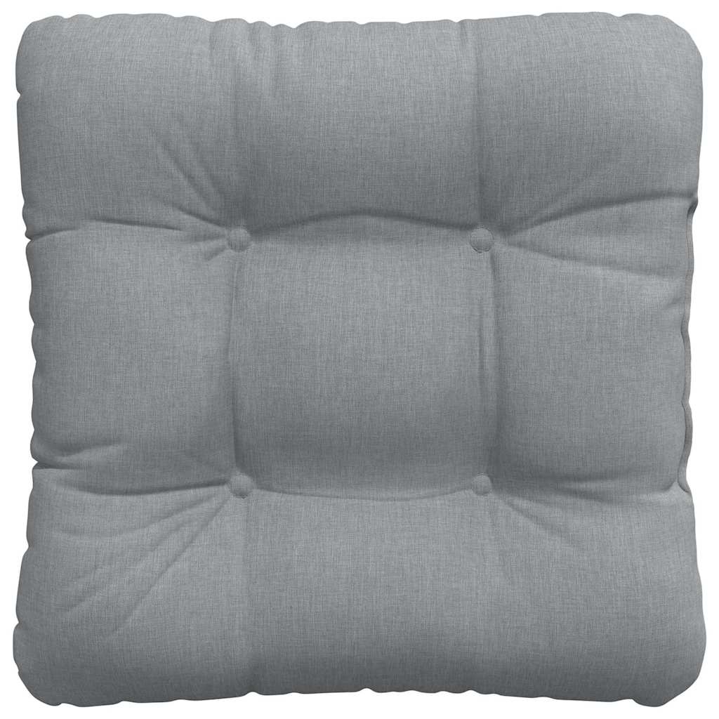vidaXL Seat Cushions 4 pcs Light Grey 40 x 40 x 12 cm Fabric