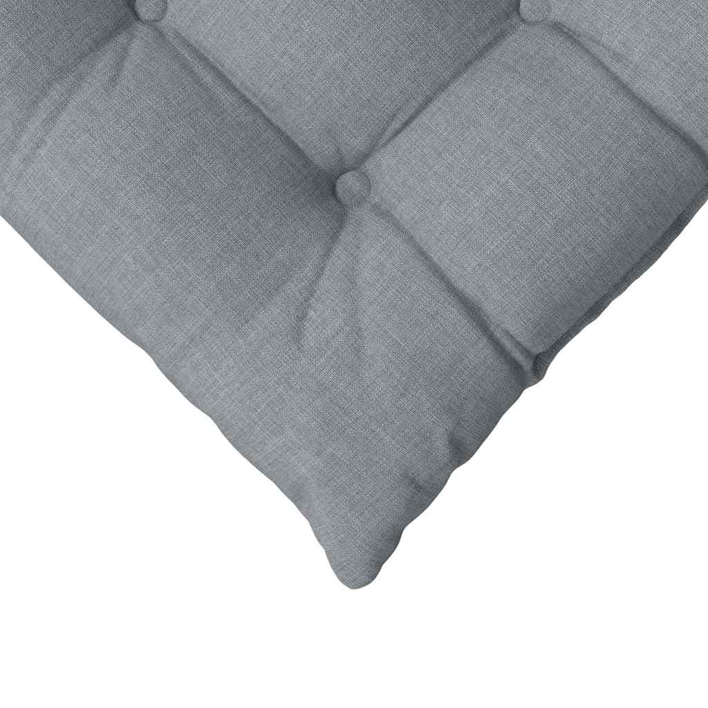 vidaXL Zitkussens 4 pcs Lichtgrijs 40 x 40 x 6 cm Stof