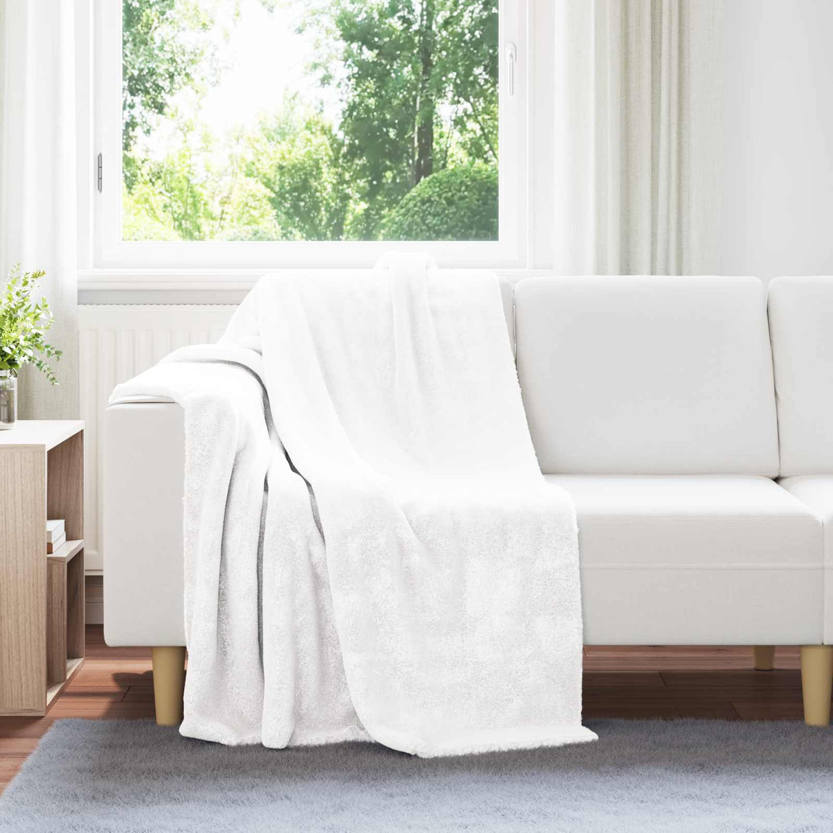 vidaXL plaid Beige 130 x 150 cm 1 kg Fleece