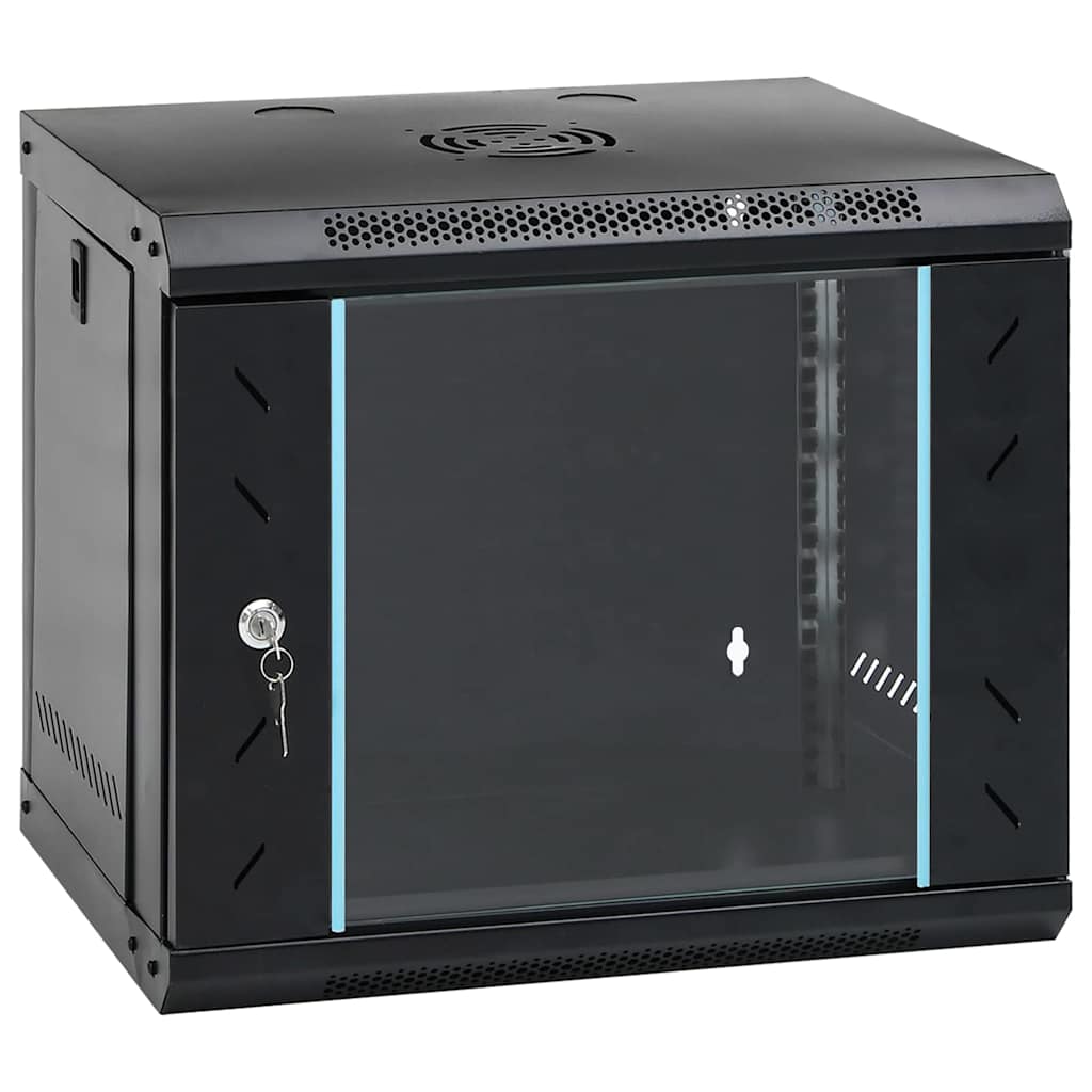 vidaXL Netwerkkast voor aan de muur 4U 19" IP20 600x450x285 mm
