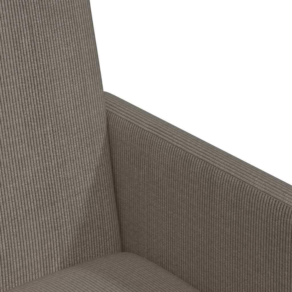 vidaXL Eetkamerstoelen met wielen 2 pcs Lichtgrijs 57 x 66 x 94 cm