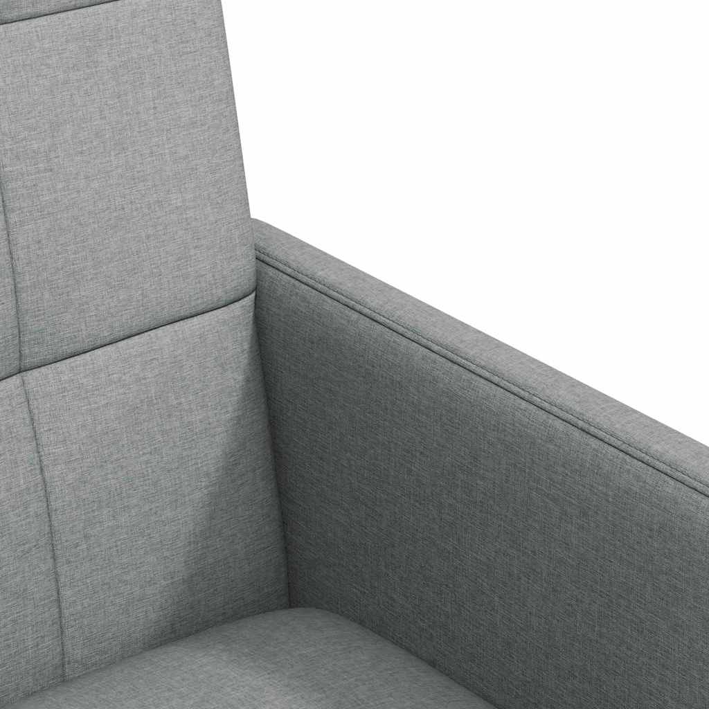 vidaXL Eetkamerstoelen met wielen 2 pcs Lichtgrijs 58 x 65 x 94 cm