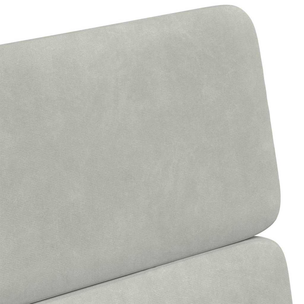 vidaXL Eetkamerstoelen met wielen 2 pcs Lichtgrijs 58 x 65 x 98 cm