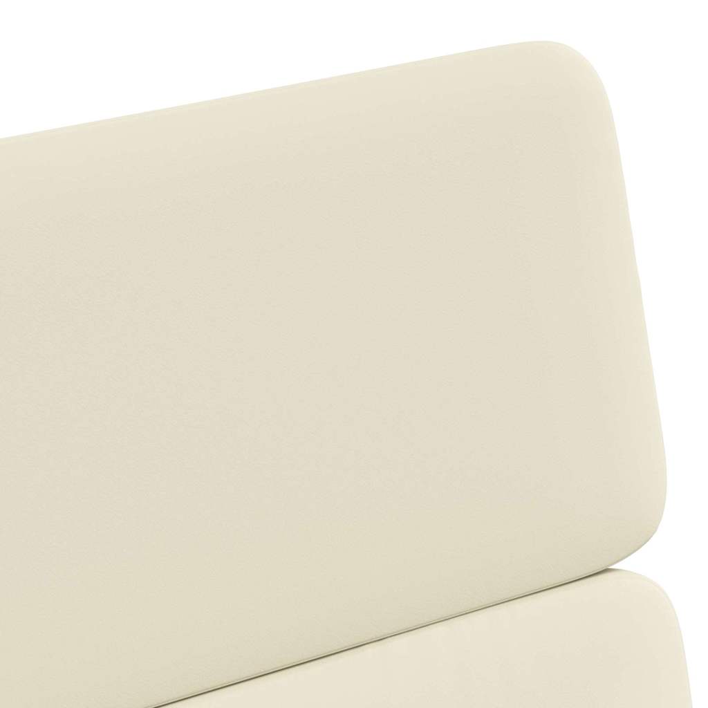 vidaXL Dining Chairs with Wheels 2 pcs Cream 58 x 65 x 98 cm