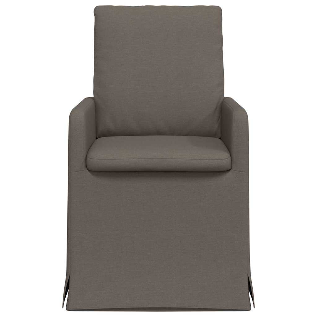 vidaXL Eetstoelen 2 pcs Beige 57 x 67 x 98 cm Linnen