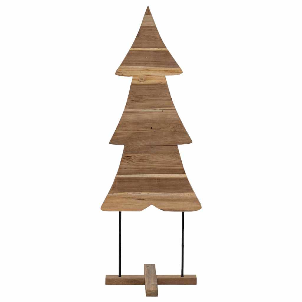 vidaXL Kerstboom met standaard Bruin 90 cm Massief teakhout