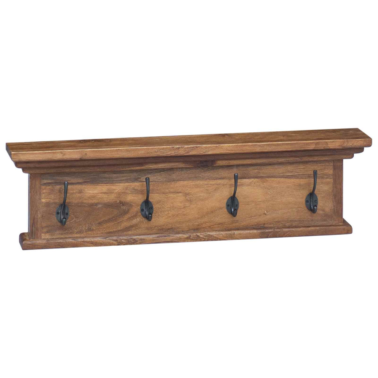 vidaXL Wandgemonteerde kapstok Wandgemonteerd Naturel 70 x 10 x 20 cm
