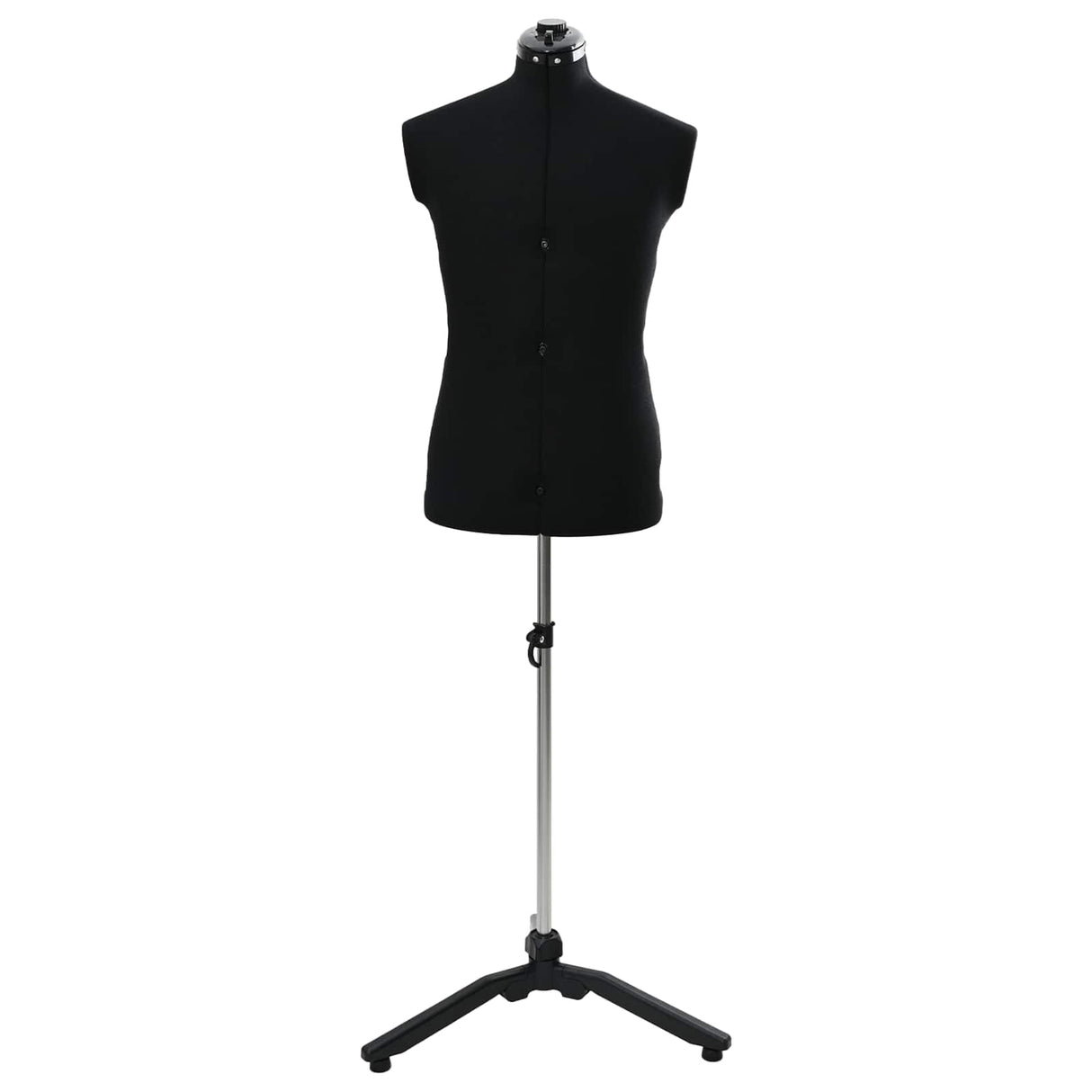 vidaXL Verstelbaar Mannequin Blauw 37,5-45,5 inch Stof