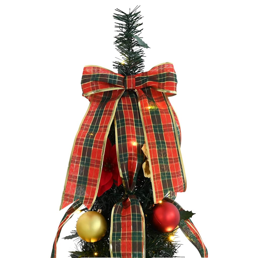 vidaXL Kunstkerstboom met 50 LED met standaard Groen 125 cm PVC