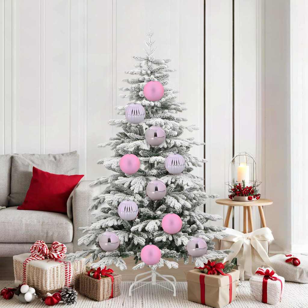 vidaXL Christmas Ball Set XL 15 pcs Red Plastic