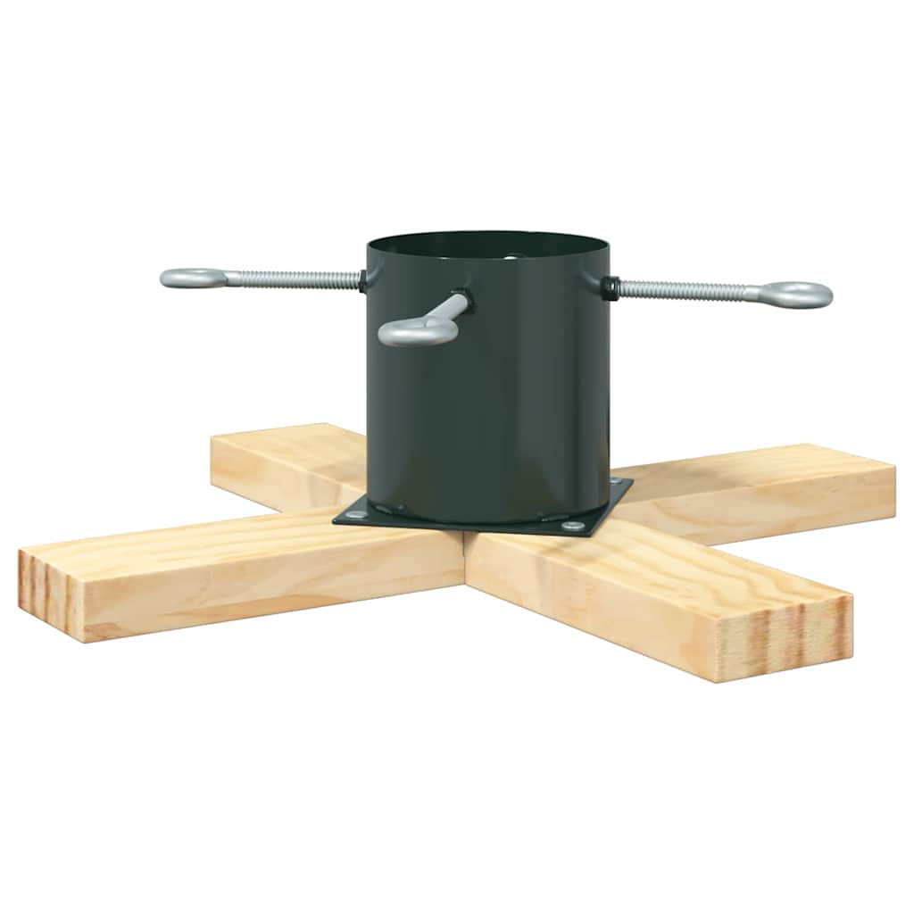 vidaXL Kerstboomstandaard Groen 50 x 50 x 16 cm Massief grenenhout