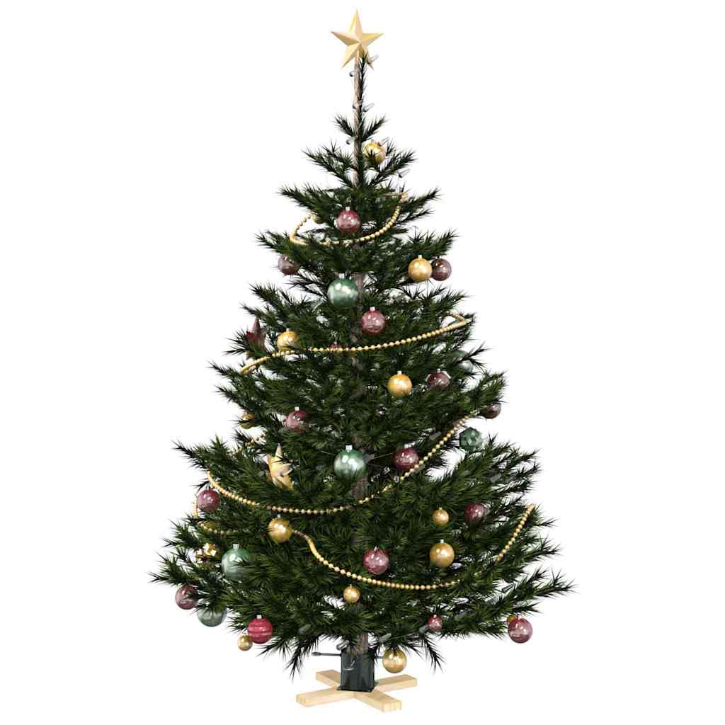 vidaXL Kerstboomstandaard Groen 50 x 50 x 16 cm Massief grenenhout