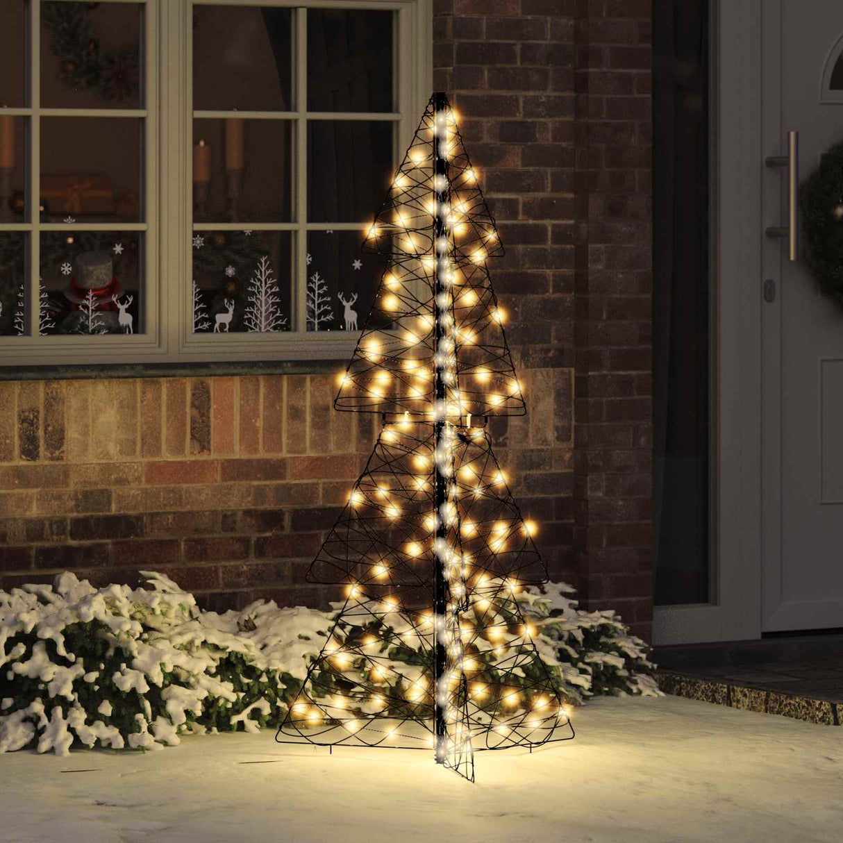 vidaXL Kerstboom met 100 LED Warmwit 120 cm PET