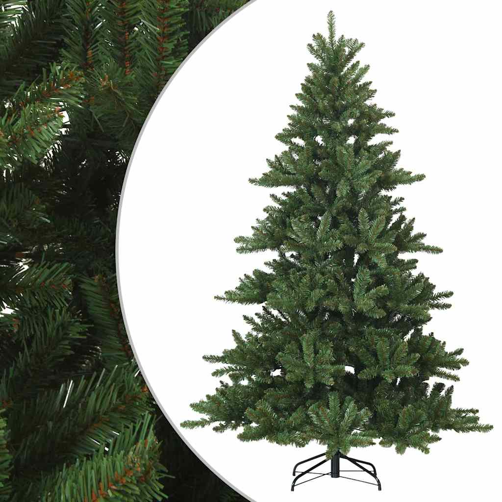vidaXL Artificial Hinged Christmas Tree Green 150 cm PVC, steel