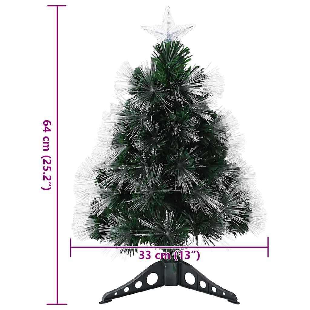 vidaXL Kunstkerstboom met 50 LED met standaard Groen 64 cm PVC