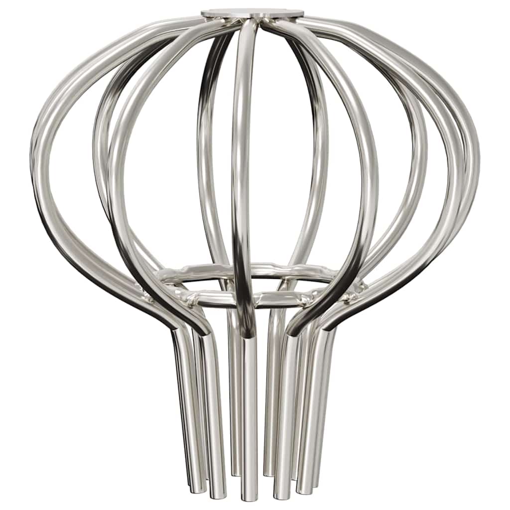 vidaXL Gootblad beschermer 2 pcs Zilver 50 mm Roestvrij staal