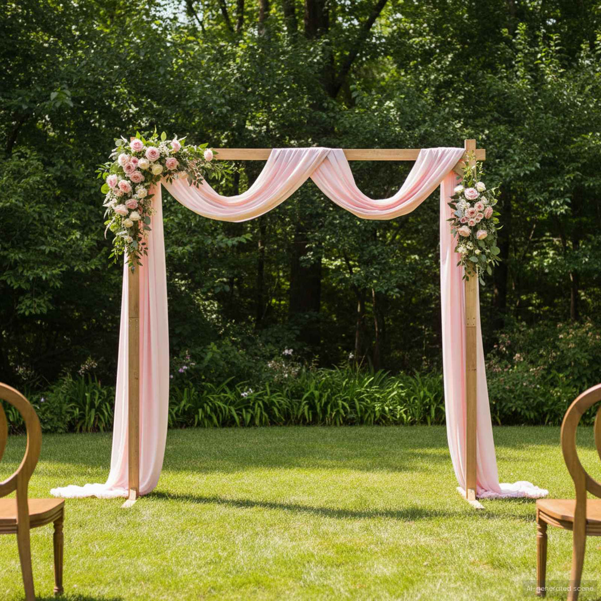 vidaXL Huwelijksboog Lichtbruin 225 x 95 x 226 cm Massief vurenhout