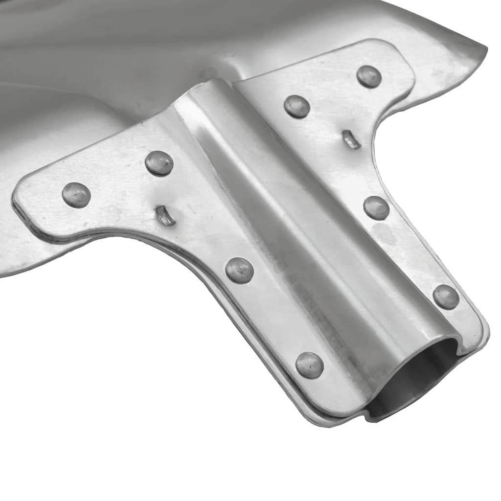 vidaXL Schep Hoofd Zilver 43 x 32,5 cm Aluminium