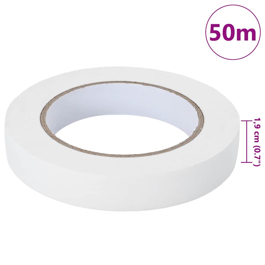 vidaXL Schilder Maskering Tapes 6 st Wit 19 mm x 50 m Papier