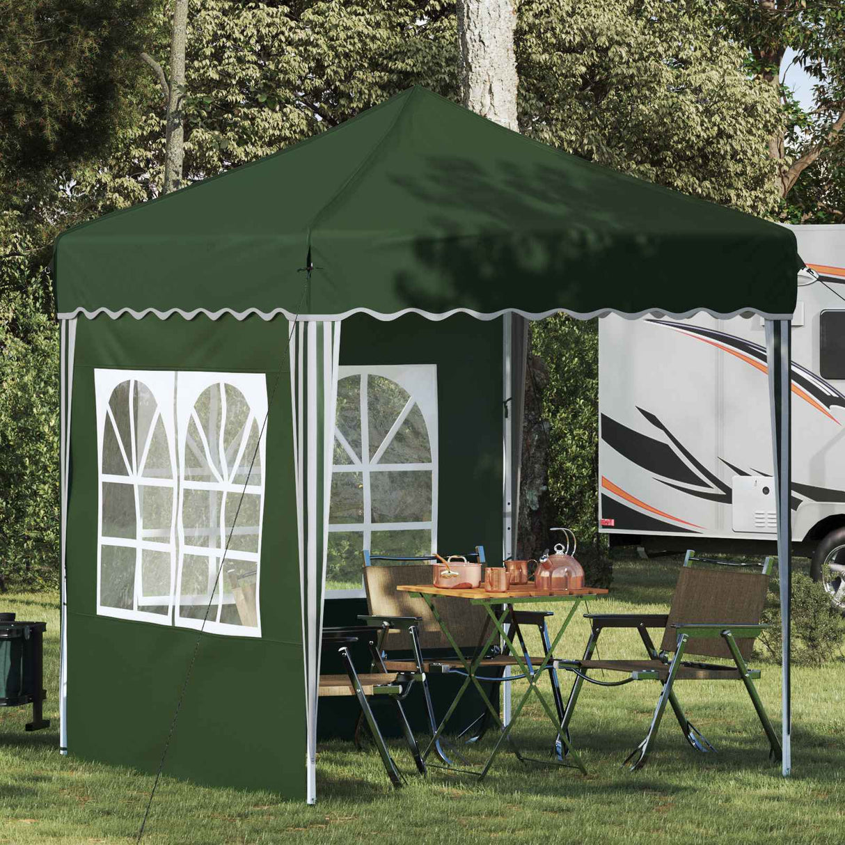 vidaXL Pop-up Feesttent Crème 195 x 195 x 245 cm Oxford Stof
