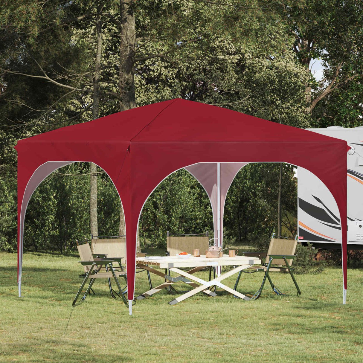 vidaXL Pop-up Party Tent 290 x 290 x 245 cm Cream