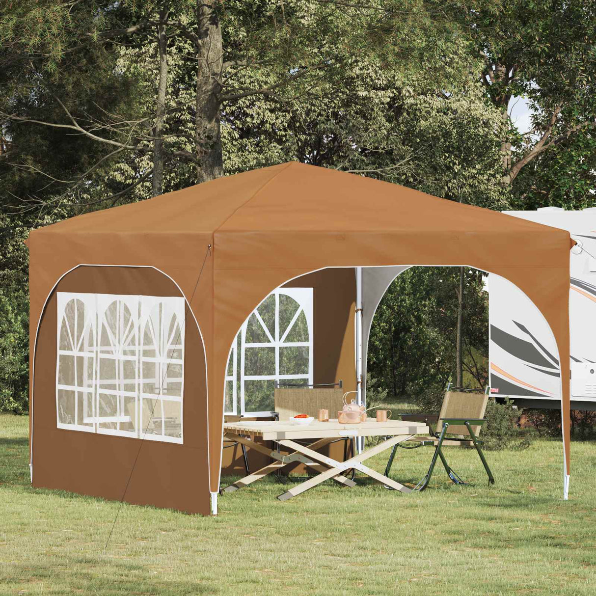 vidaXL Pop-up Party Tent 290 x 290 x 245 cm Cream