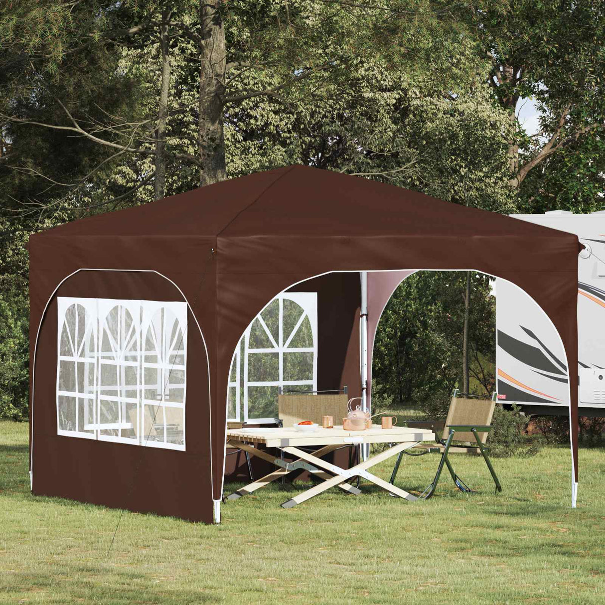 vidaXL Pop-up Party Tent 290 x 290 x 245 cm Cream