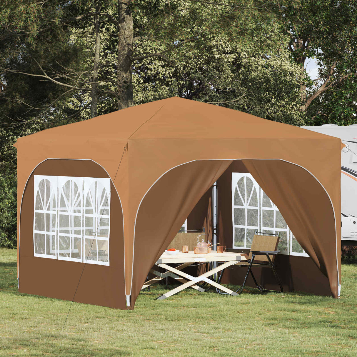vidaXL Pop-up Party Tent 290 x 290 x 245 cm Cream