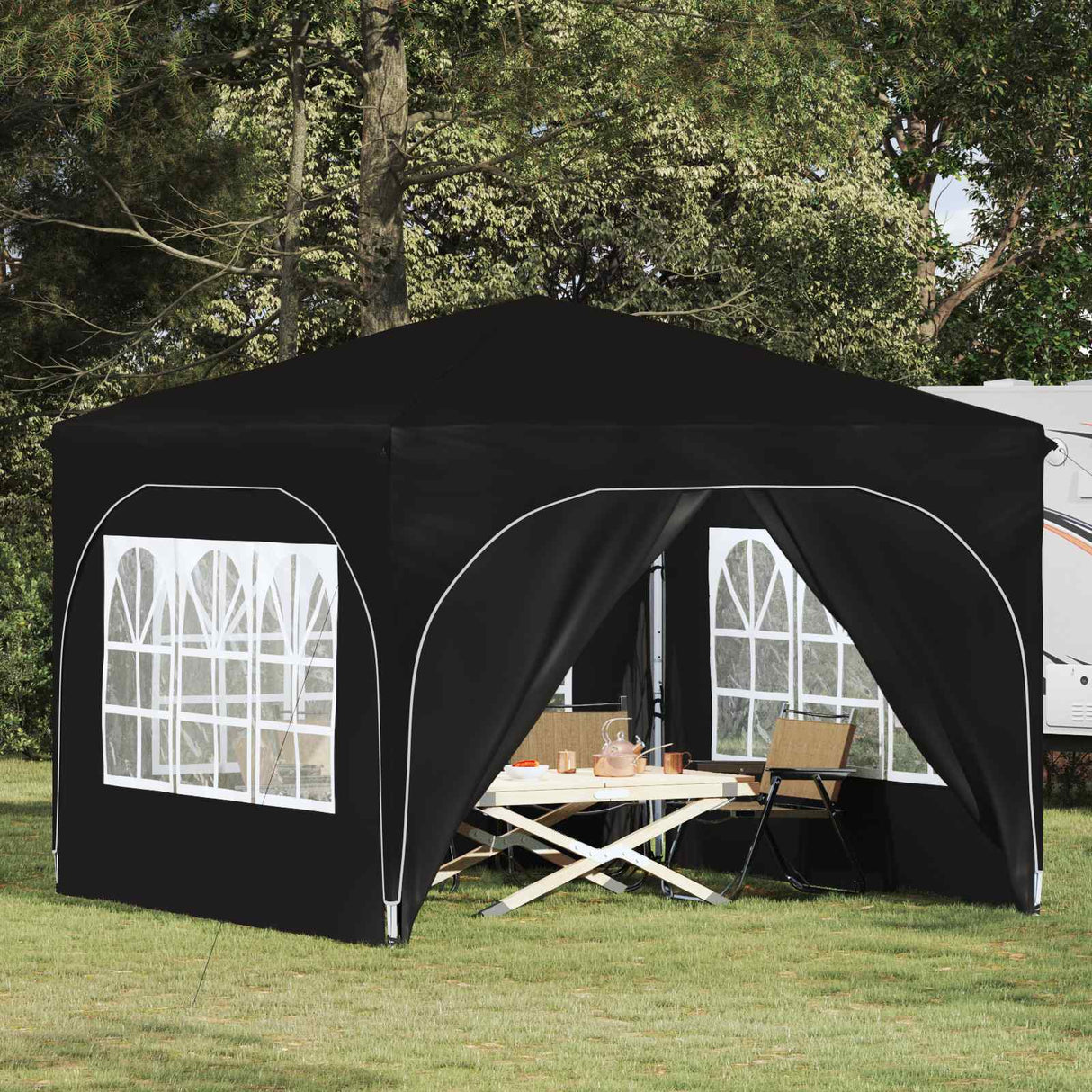 vidaXL Pop-up Party Tent 290 x 290 x 245 cm Cream
