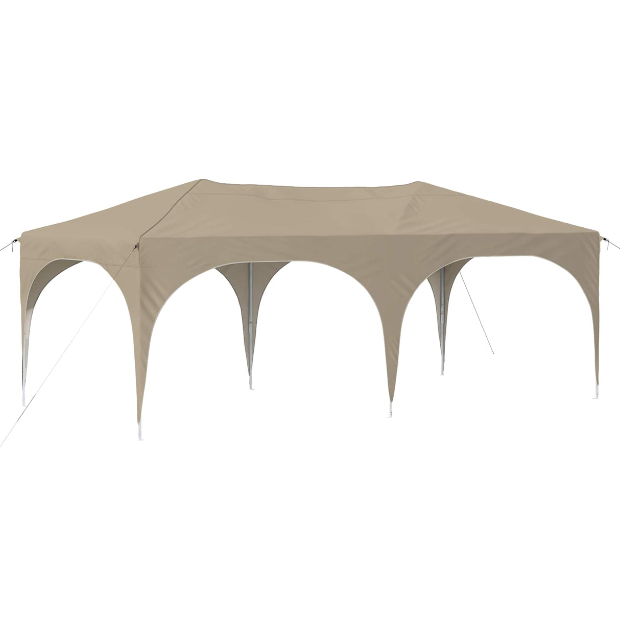 vidaXL Pop-up Feesttent 575 x 288 x 245 cm Crèmekleurig Oxford Stof