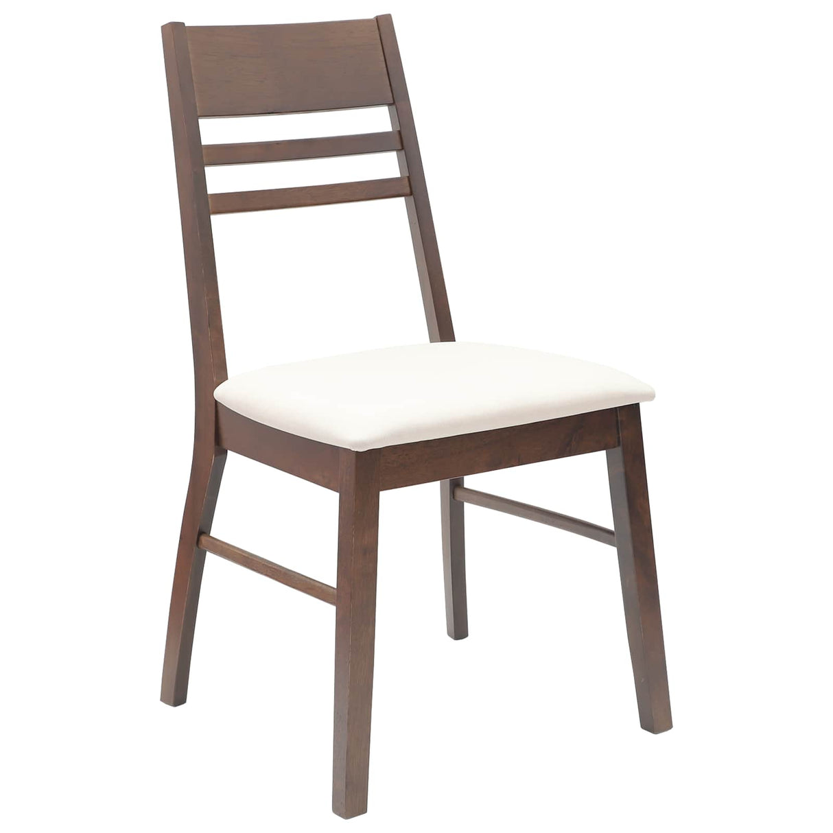 vidaXL Eetstoelen 2 pcs Lichtbruin 43 x 54 x 89 cm Massief Rubberhout