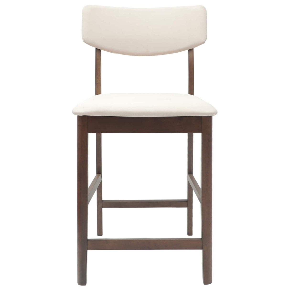 vidaXL Eetstoelen 2 pcs Lichtbruin 48 x 49 x 95 cm Massief Rubberhout