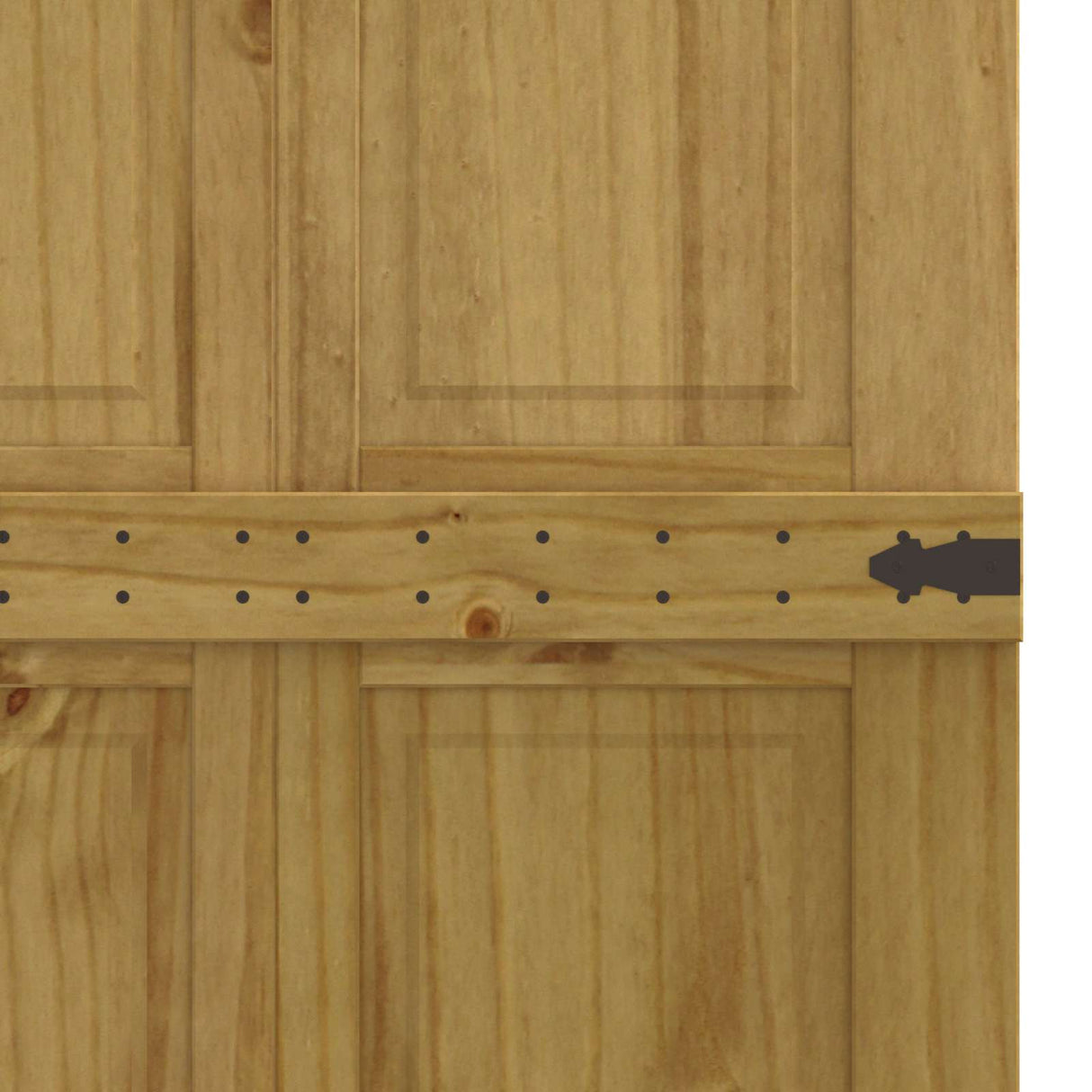 vidaXL Schuifdeur Corona HoningBruin 70 x 210 cm Massief grenenhout